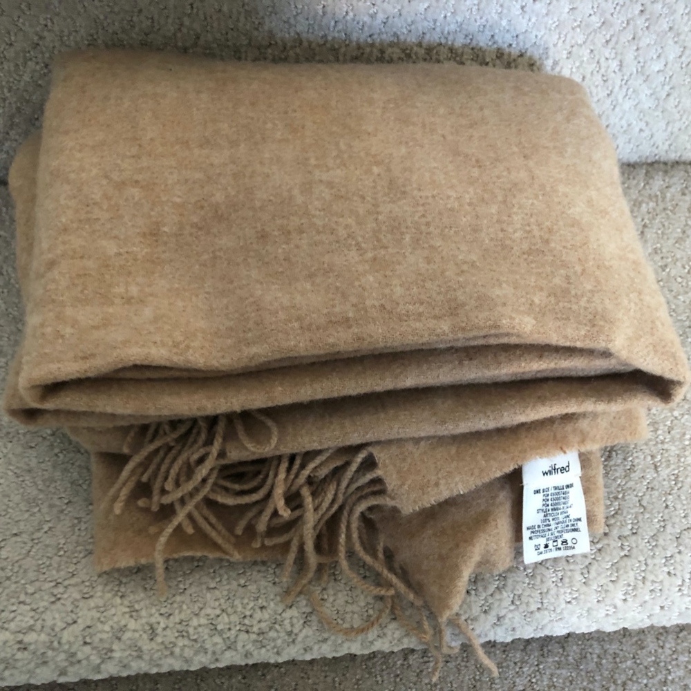 Aritzia WILFRED classic wool scarf